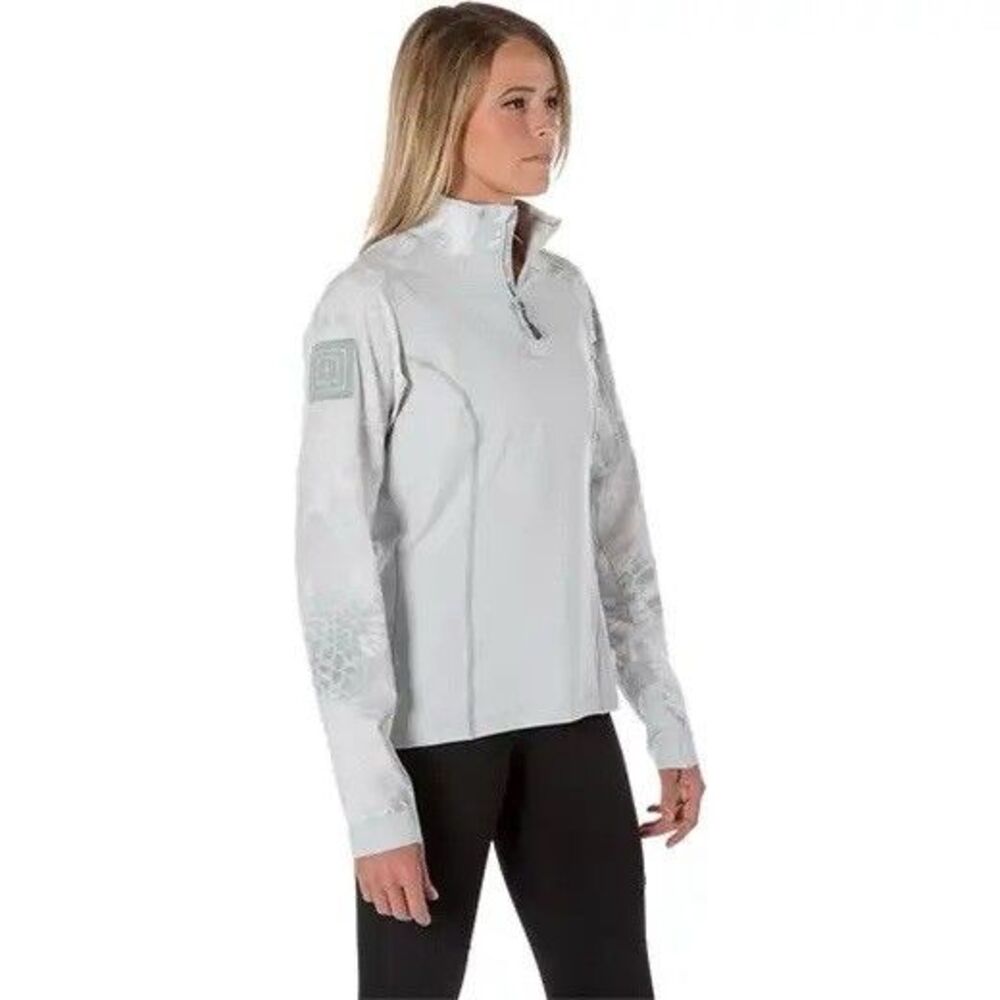 5.11 Tactical Rapid Half Zip Kryptek Yeti Womens L Sleeve Pocket Stretch